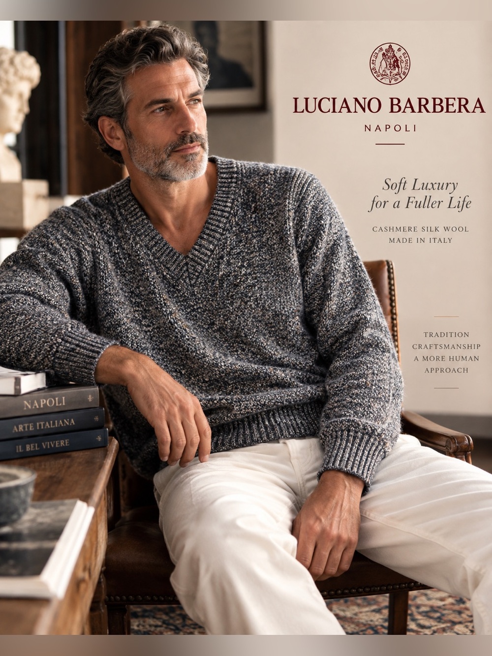 LUCIANO BARBERA Stunning Sweater - XL